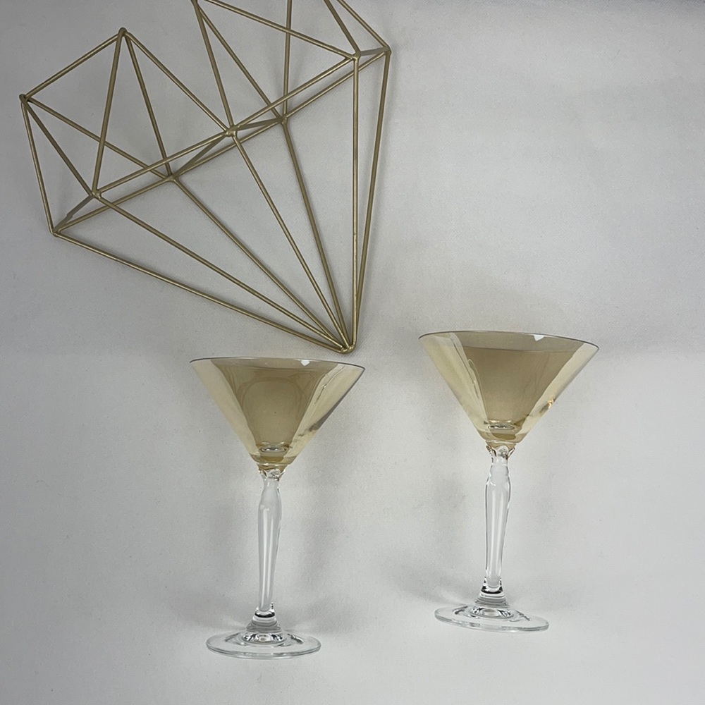 Pier 1 Champagne Gold Champagne / Margarita Stemware